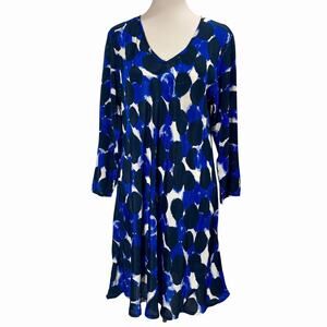 Masai Copenhagen Vega Tunic Top Dress Multicolor Circle Print Size Large QVC